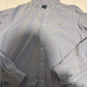 Classic Fit Ralph Lauren Men's Sky Blue Button Down Shirt